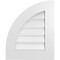 Ekena Millwork Quarter Round Top Left Surface Mount PVC Gable Vent w/ 3-1/2"W x 1"P Standard Frame, 18"W x 22"H GVPQL18X2201SF - alternate 1